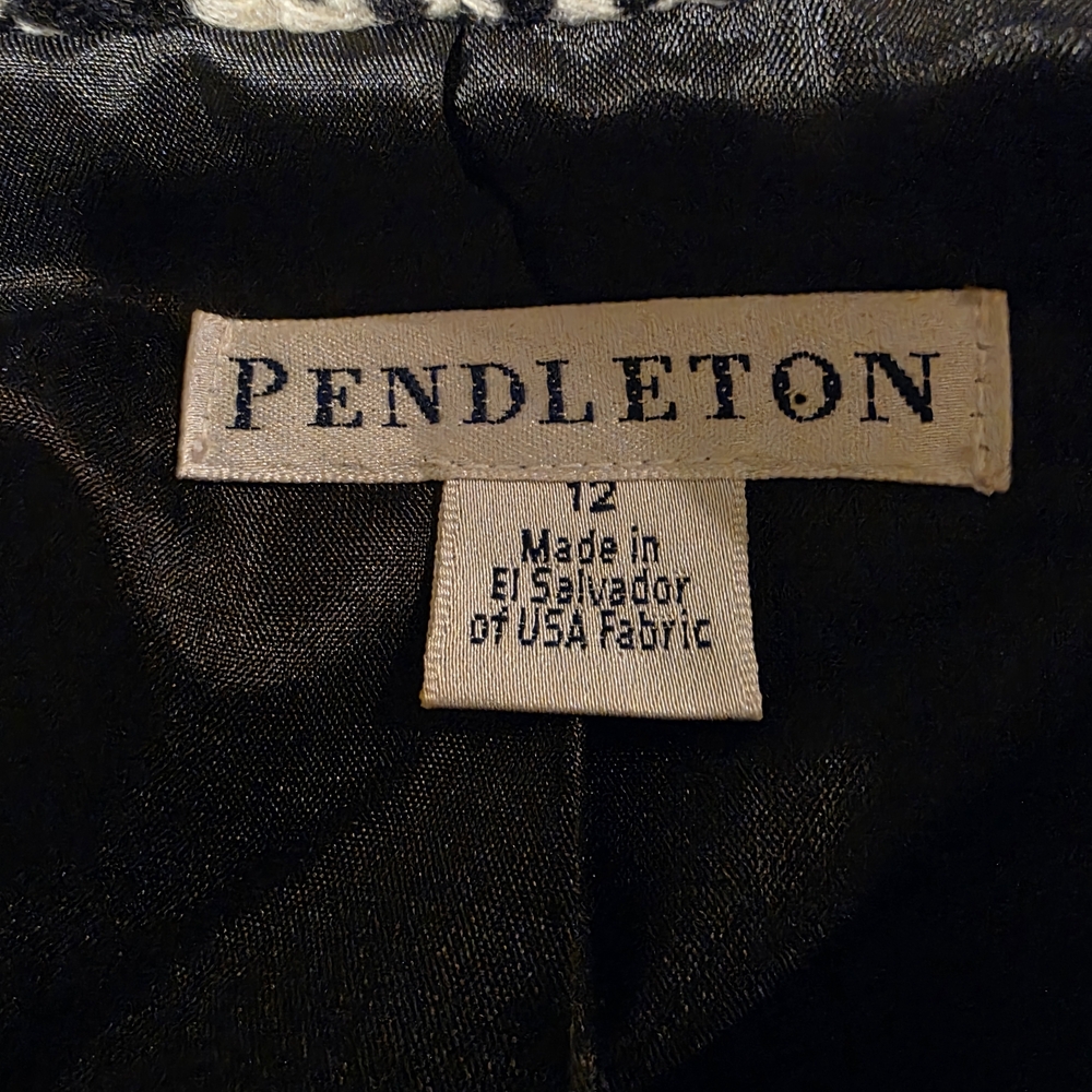 Pendleton Houndstooth Double-Breasted Women's Jac… - image 2